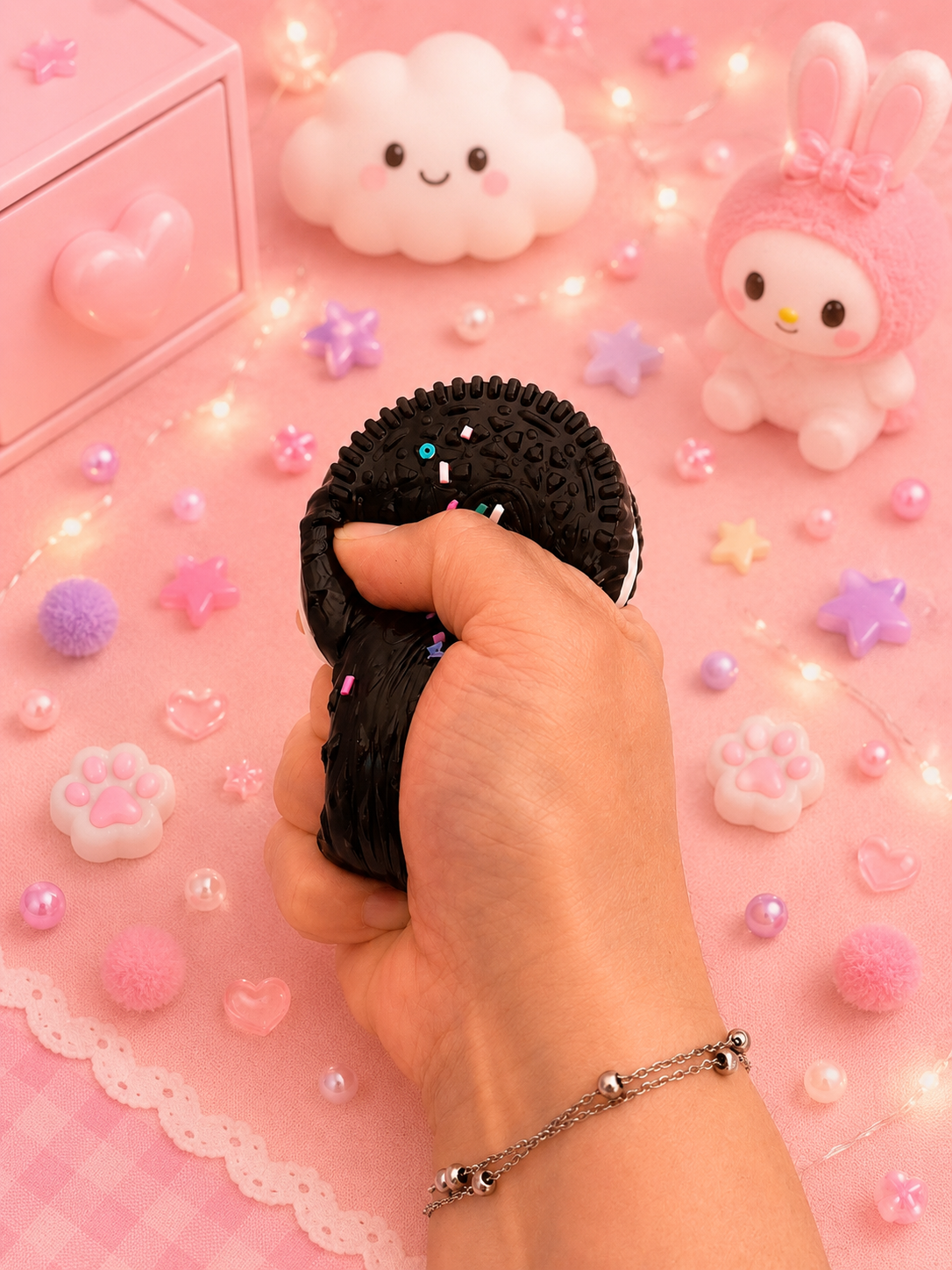 🍪 Antistress Cookie Noir