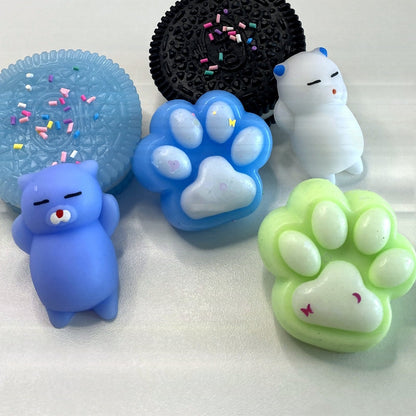 Set de 6 squishys kawaii CLADEA, autre angle